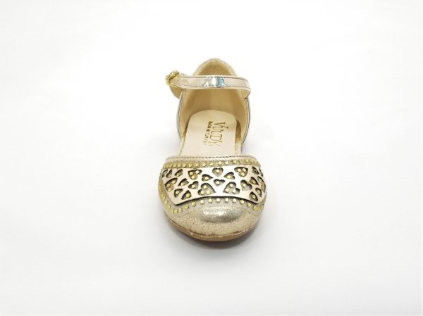 Kız Çocuk Kalpli Abiye Ayakkabı (31-36 Numara Aralığı) V.20F 36 - Gümüş