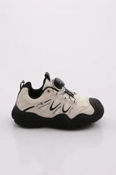BN207 Newman Akıllı Bağcıklı Çocuk Outdoor Spor Ayakkabı Bej - 33