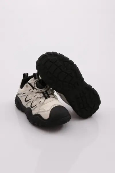 BN207 Newman Akıllı Bağcıklı Çocuk Outdoor Spor Ayakkabı Bej - 33