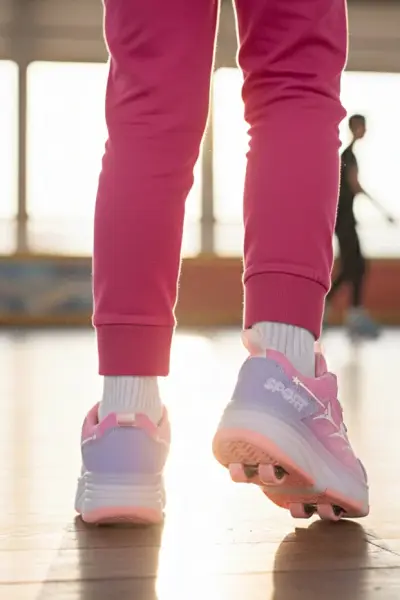 1801 Patenli Spor Ayakkabı P. Pembe - 28
