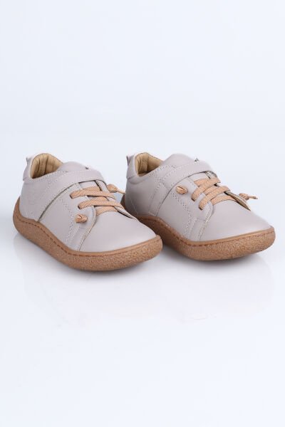 4004 Hakiki Deri Barefoot Ayakkabı B. Bej - 24