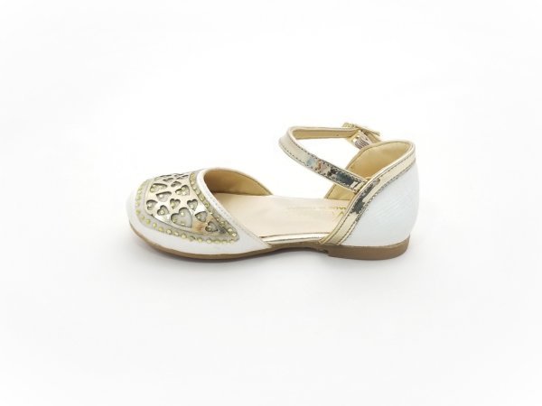 Kız Çocuk Kalpli Abiye Ayakkabı (26-30 Numara Aralığı) V.20P 27 - ALTIN