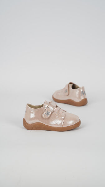 İ.250 Hakiki Deri İlk Adım Ayakkabısı PUDRA-SİMLİ - 24