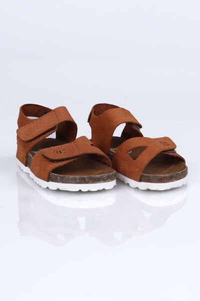 K.1051 Hakiki Deri Mantar Taban Sandalet B.