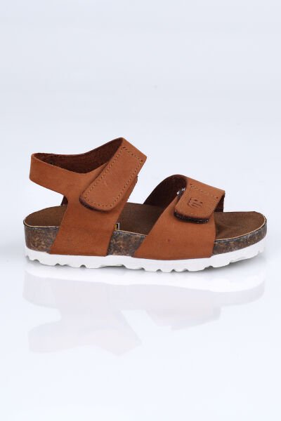 K.1051 Hakiki Deri Mantar Taban Sandalet B.