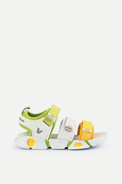 332.F21Y.191 Gorbi Sandalet F. Beyaz-Sarı - 35