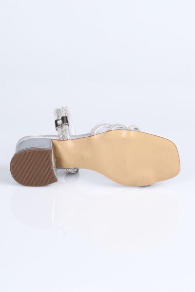 K.16 Topuklu Ayakkabı P.F. Gümüş - 38