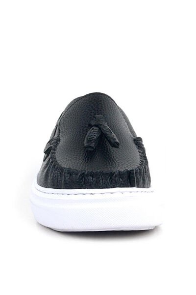 3404 Kalın Tabanlı Loafer Ayakkabı F.G. Siyah - 35