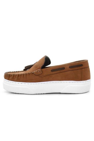 3404 Kalın Tabanlı Loafer Ayakkabı F.G. Taba - 35