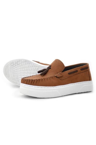 3404 Kalın Tabanlı Loafer Ayakkabı F.G. Taba - 35
