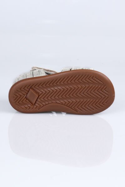 Hakiki Deri Sandalet V.041 (22-25 Numara Aralığı) KREM - 22