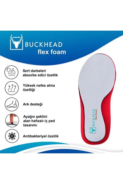 BUCK4498 Dakota Hafif Çocuk Spor Ayakkabısı Gri - 35