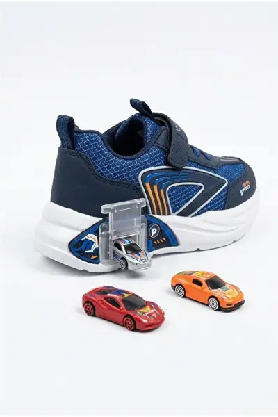 P.2440 Racing Arabalı Çocuk Spor Ayakkabı Saks Mavi - 29