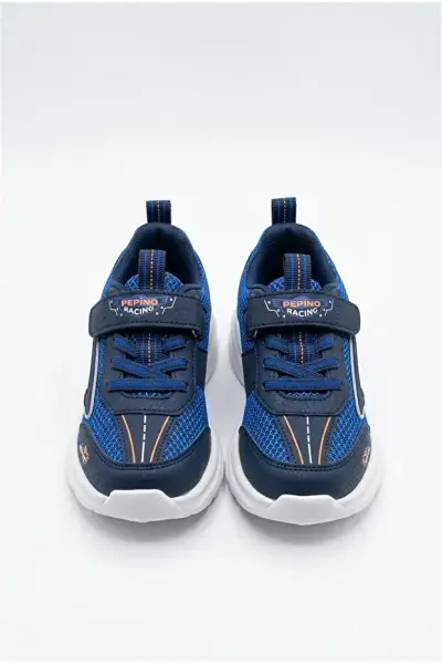 P.2440 Racing Arabalı Çocuk Spor Ayakkabı Saks Mavi - 32