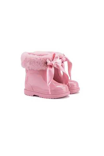 Bimbi Soft Borrego Kürklü Kız Çocuk Yağmur Çizmesi Rosa - 23