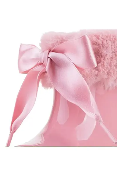 Bimbi Soft Borrego Kürklü Kız Çocuk Yağmur Çizmesi Rosa - 24