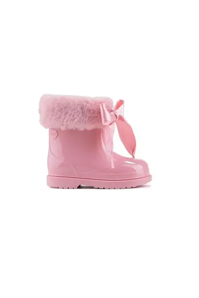 Bimbi Soft Borrego Kürklü Kız Çocuk Yağmur Çizmesi Rosa - 27