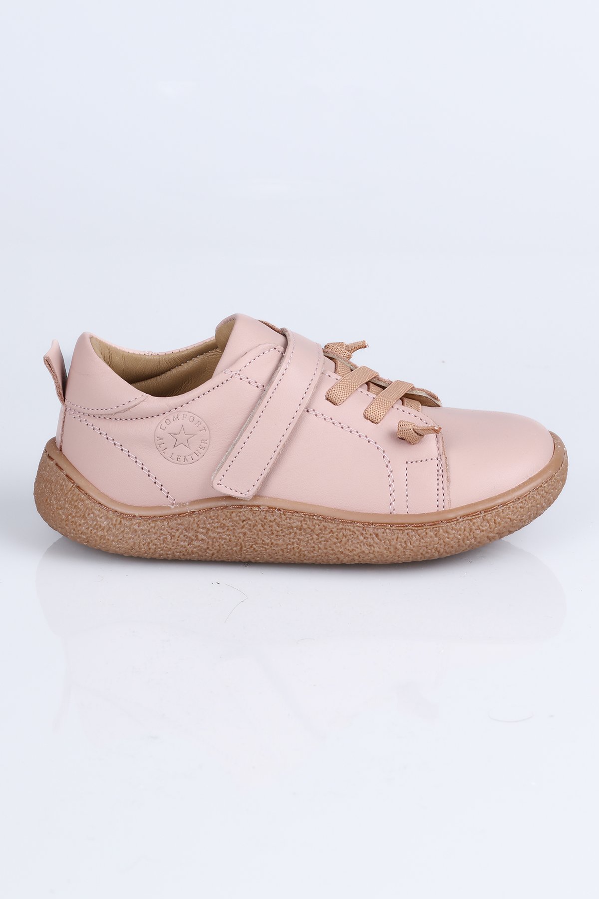 4004 Hakiki Deri Barefoot Ayakkabı B. Pudra - 21