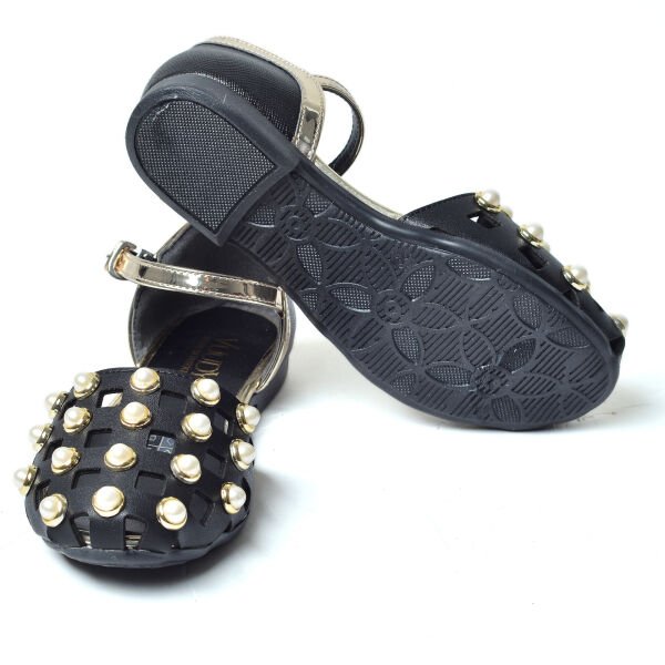 Kız Çocuk İncili Abiye Ayakkabı (26-30 Numara Aralığı) V.02P 28 - Siyah