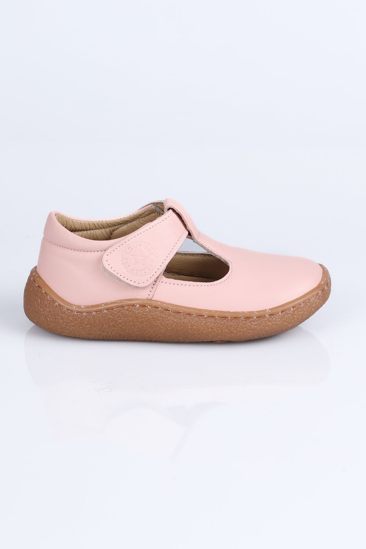 3004 Hakiki Deri Barefoot Ayakkabı P. Pudra - 29