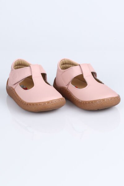 3004 Hakiki Deri Barefoot Ayakkabı P. Pudra - 30