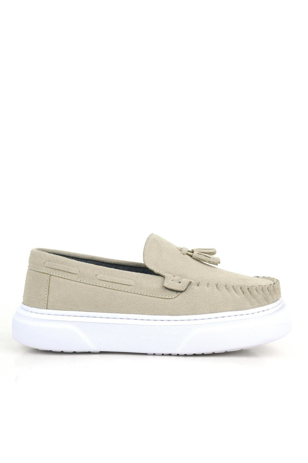 K.750 Kalın Tabanlı Loafer Ayakkabı P.F.G. Bej - 26