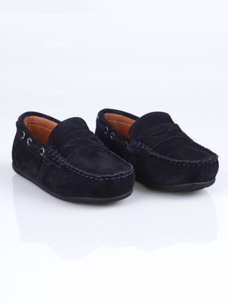 LF01 Hakiki Deri Loafer Ayakkabı B.P.F. Lacivert - 25
