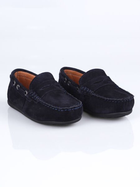 LF01 Hakiki Deri Loafer Ayakkabı B.P.F. Lacivert - 30