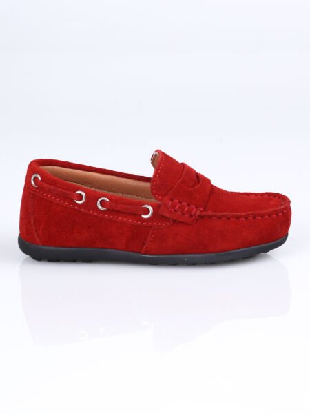 LF01 Hakiki Deri Loafer Ayakkabı B.P.F. Kırmızı - 23