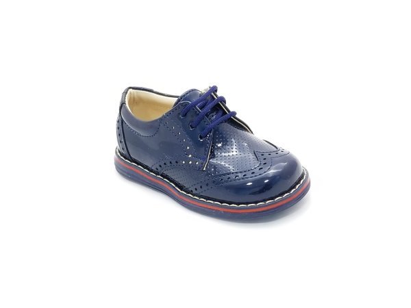 Erkek Çocuk Düğünlük Rugan Bağcıklı Ayakkabı (26-30 Numara Aralığı) 29 - Lacivert