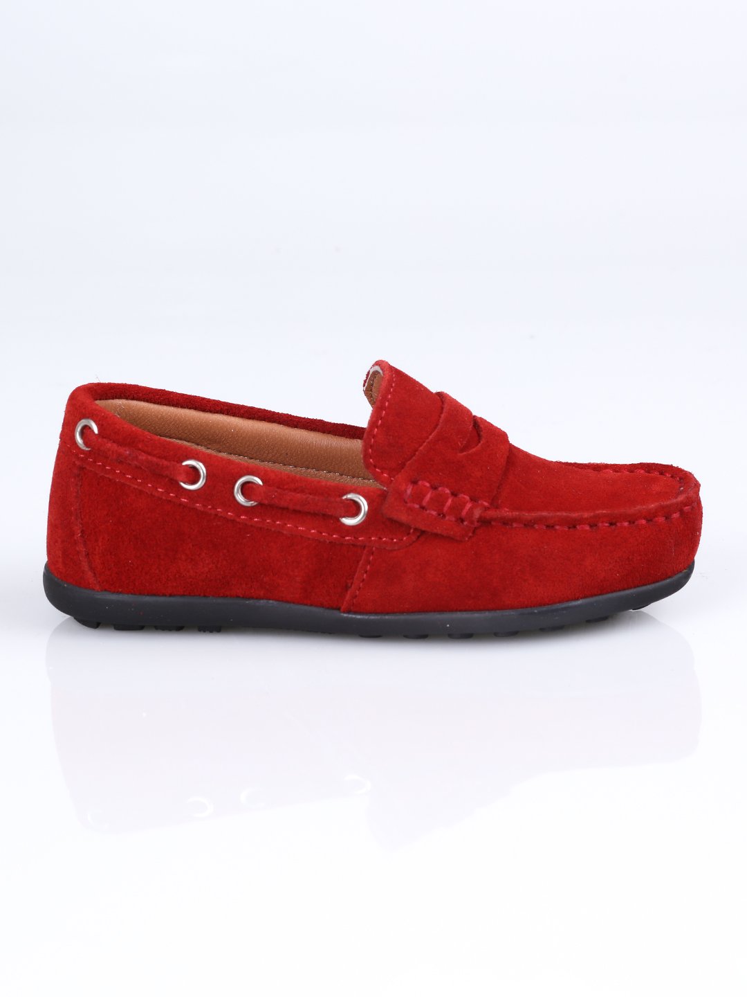 LF01 Hakiki Deri Loafer Ayakkabı B.P.F. Kırmızı - 34