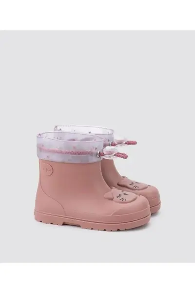 Mendi Gato Çocuk Yağmur Çizmesi ROSE - 23