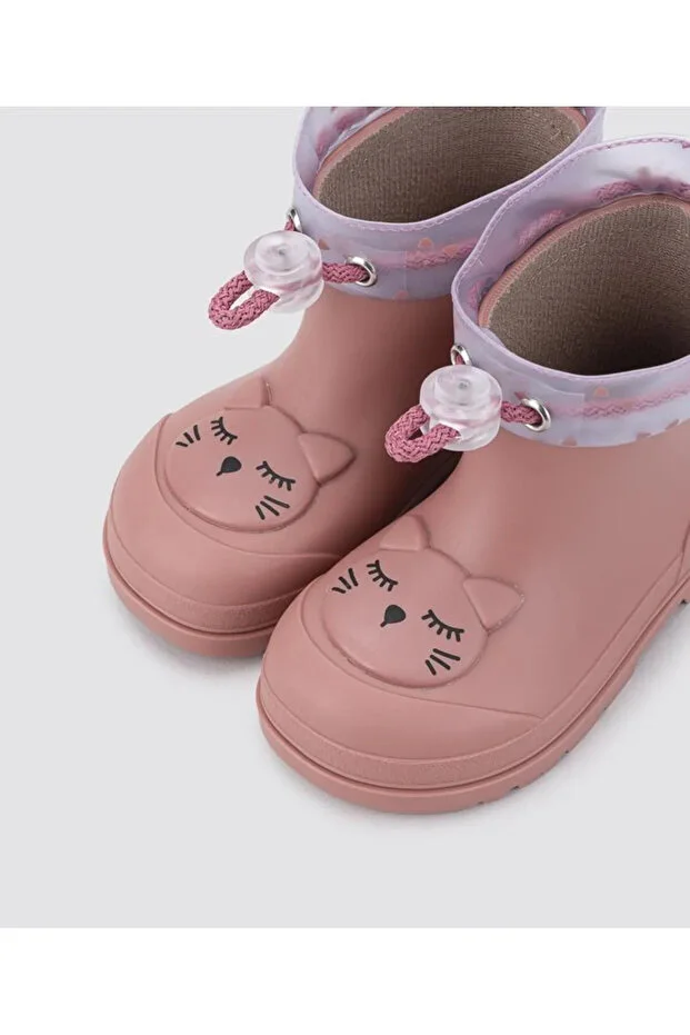Mendi Gato Çocuk Yağmur Çizmesi ROSE - 27