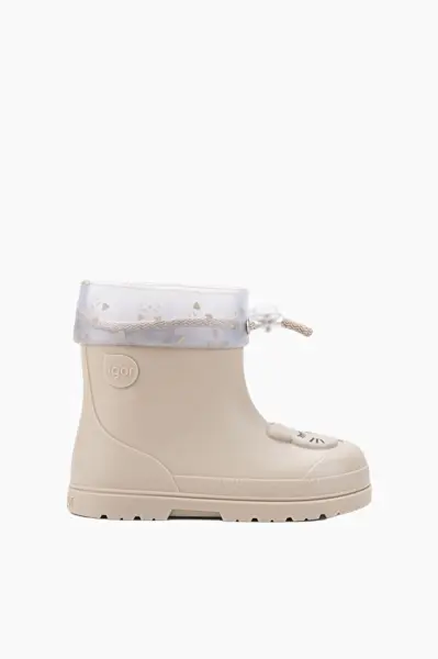 Mendi Gato Çocuk Yağmur Çizmesi Beige - 26