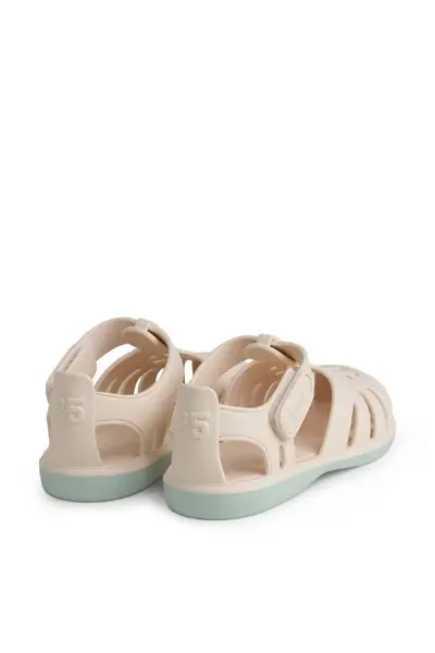 Tobby Solid Bicolor Çocuk Sandalet Marfıl - 20
