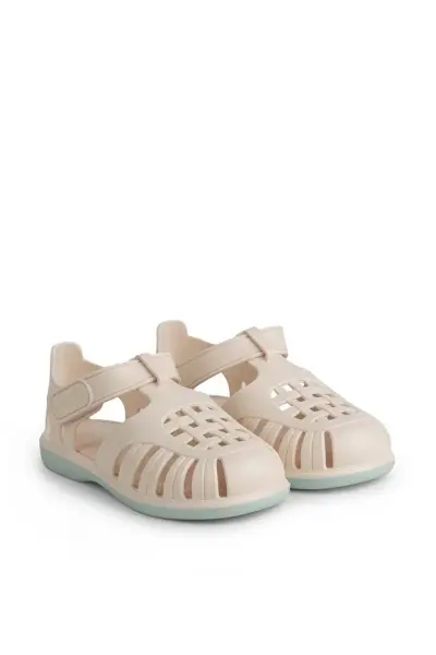 Tobby Solid Bicolor Çocuk Sandalet Marfıl - 25