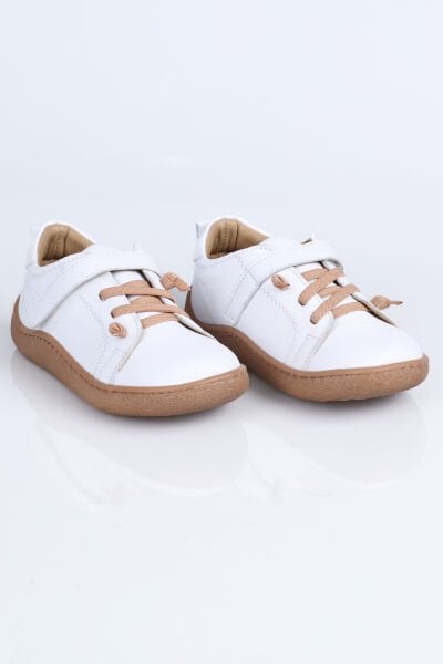 4004 Hakiki Deri Barefoot Ayakkabı P. Beyaz - 29