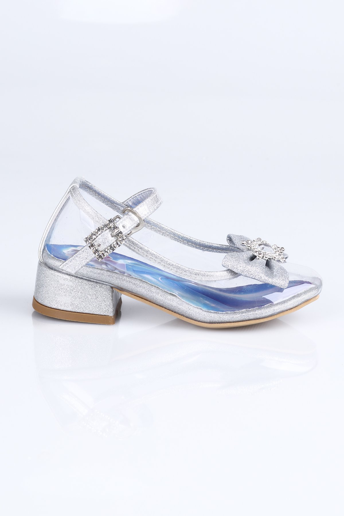 H.05 Şeffaf Topuklu Abiye Ayakkabı