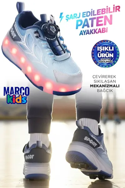 1801 Patenli Spor Ayakkabı P. Lacivert - 27