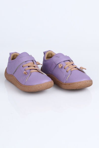 4004 Hakiki Deri Barefoot Ayakkabı P. Lila - 28