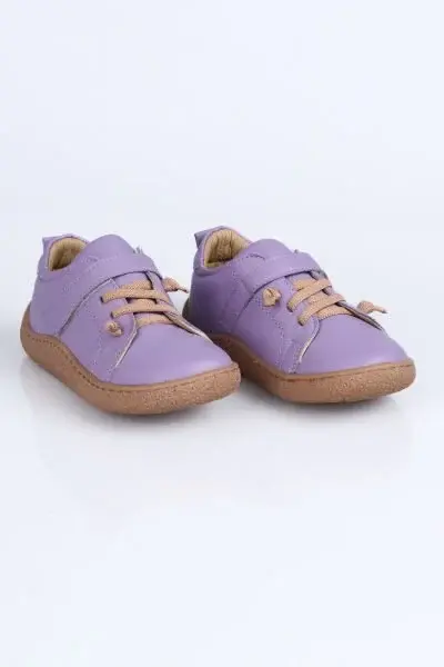 4004 Hakiki Deri Barefoot Ayakkabı P. Lila - 31
