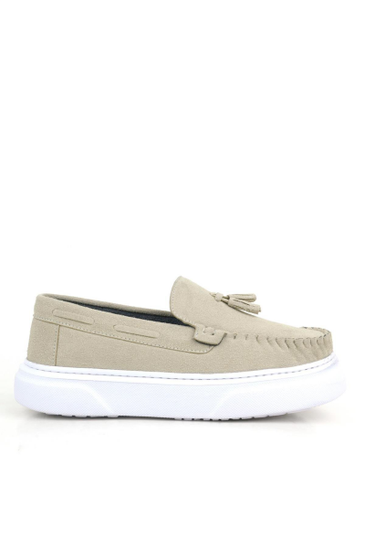 K.750 Kalın Tabanlı Loafer Ayakkabı P.F.G. Bej - 35