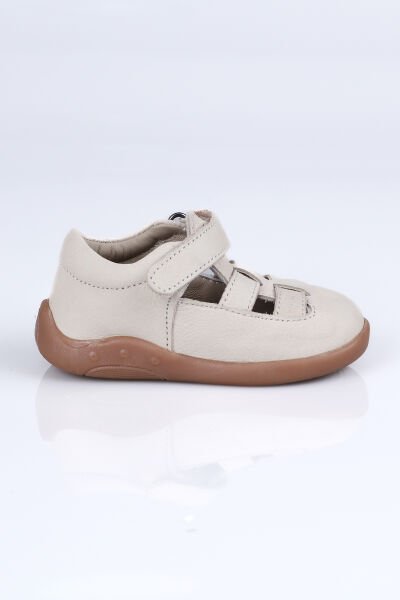 İ.350 Hakiki Deri Sandalet Bej - 19