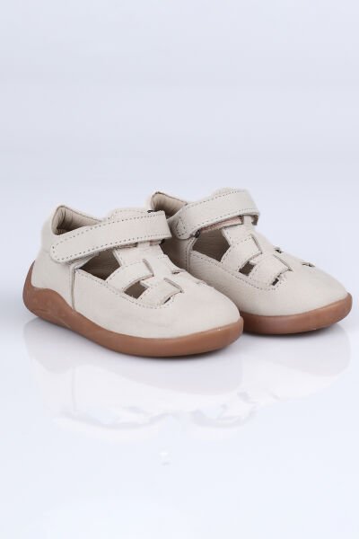 İ.350 Hakiki Deri Sandalet Bej - 24
