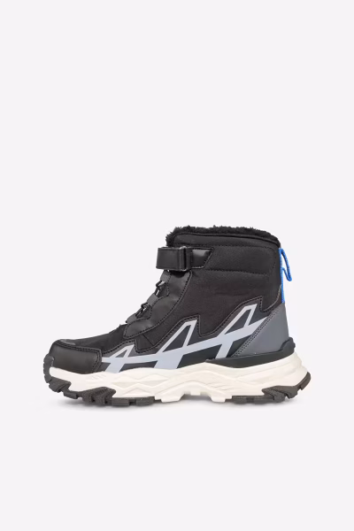 946.F26K.248 Saturn Kürklü Outdoor Çocuk Botu Siyah - 31