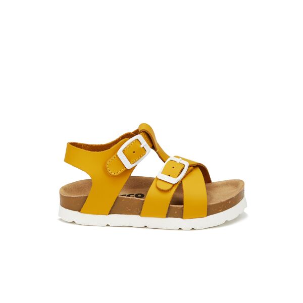Unisex Hakiki Deri Mantar Taban Sedna Sandalet 905.P21Y.084 SARI - 26