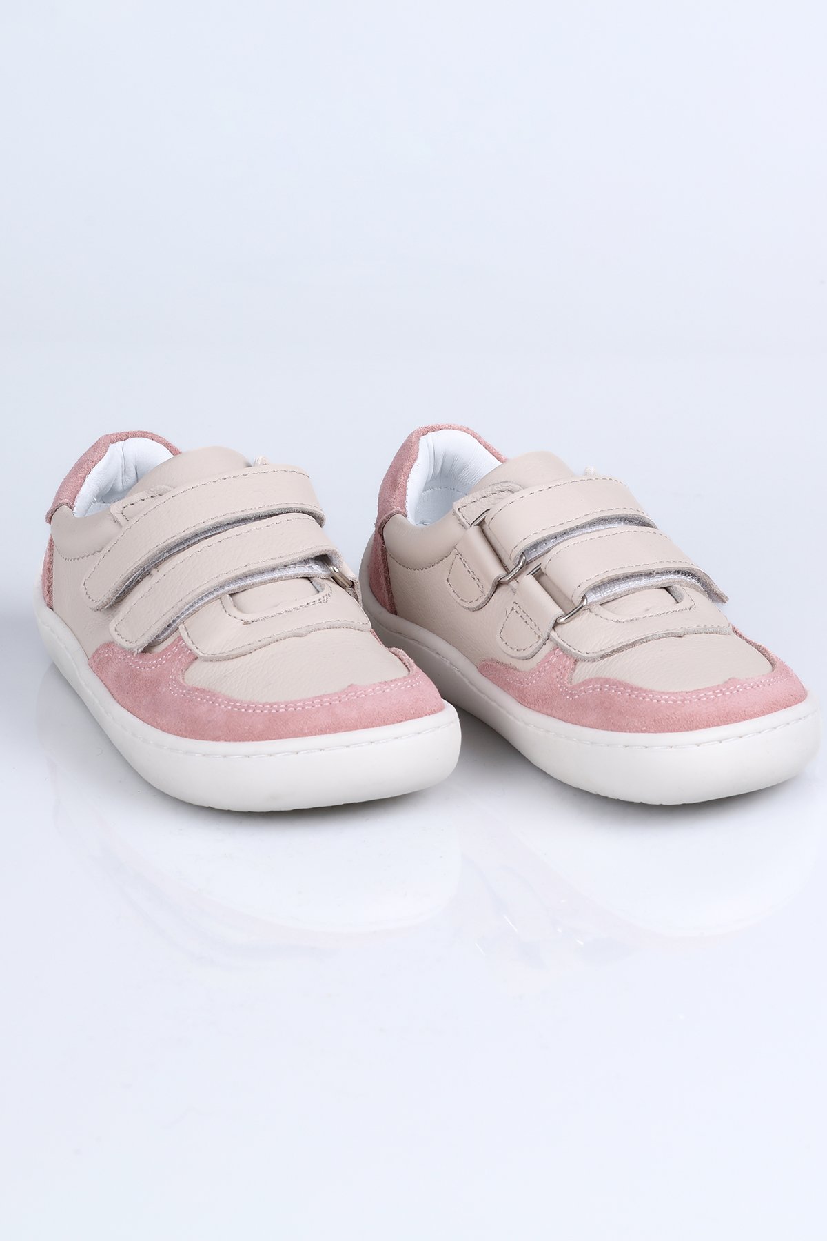 K.5000 BareFoot Hakiki Deri Spor Ayakkabı İ.B.P. Bej-Pudra - 23