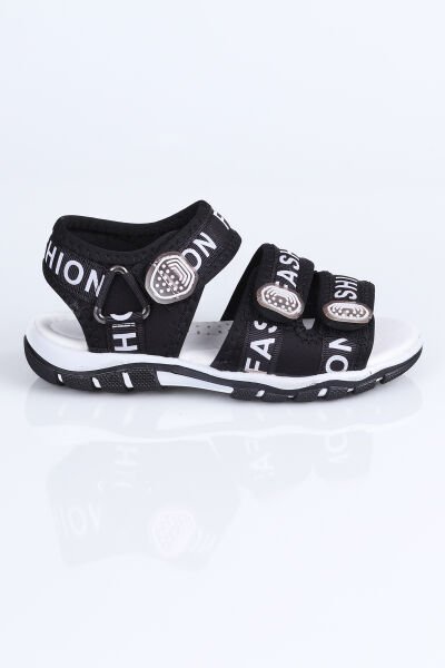 3 Bant Fashion Sandalet F. Siyah - 31