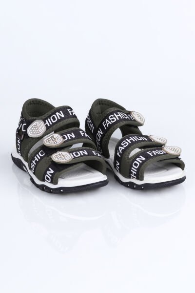 3 Bant Fashion Sandalet F. Yeşil - 33