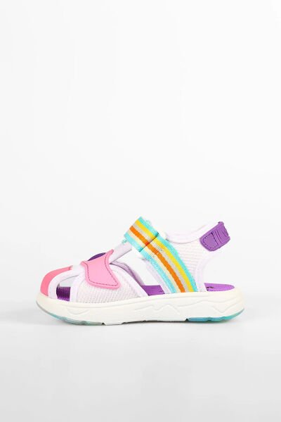 332.P24Y.202 Flow II Sandalet Beyaz-Pembe - 27